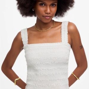 Poplin Smocked Tank